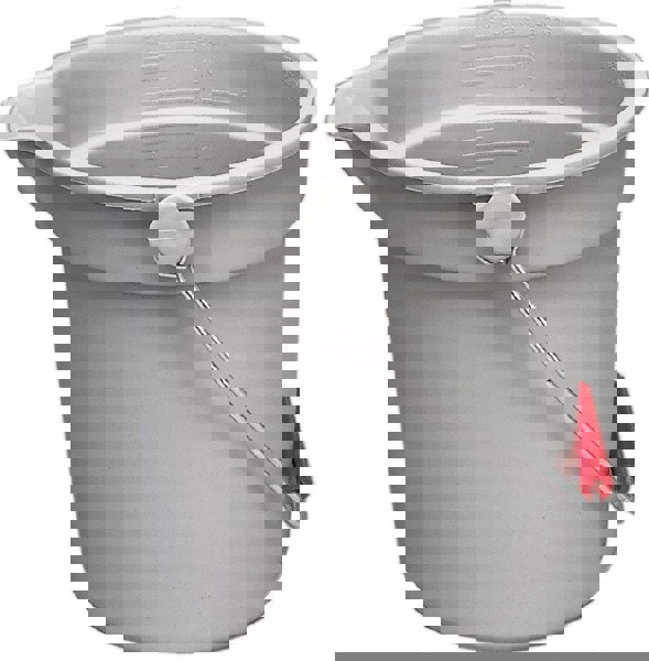 14 Quart Round Utility Bucket, Plastic, Gray, 12